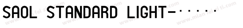 Saol Standard Light字体转换